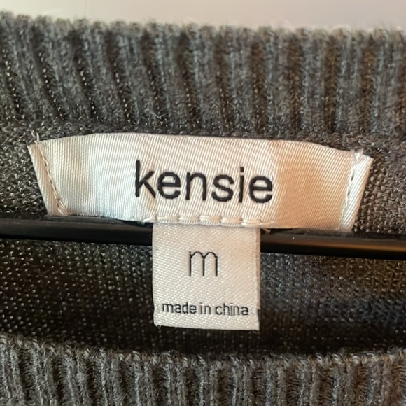 Kensie Charcoal Knit Vest - Picture 2 of 4